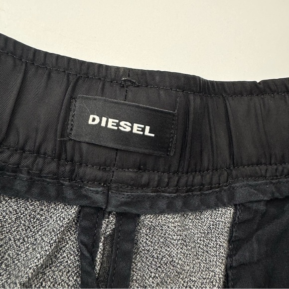 Diesel Men’s XXL Black & Grey Palm Gradient Shorts Cotton Casual /Coastal Resort - Picture 5 of 11